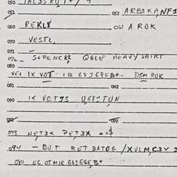 Eastern questionnaire, answ...