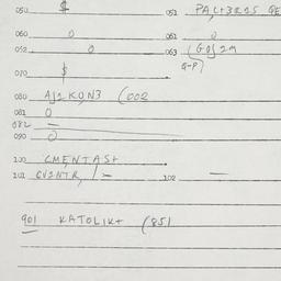Eastern questionnaire, answ...