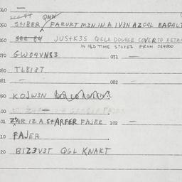 Eastern questionnaire, answ...