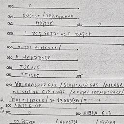 Eastern questionnaire, answ...