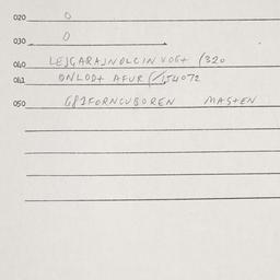 Eastern questionnaire, answ...