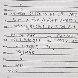 Eastern questionnaire, answ...