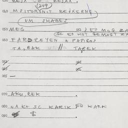 Eastern questionnaire, answ...