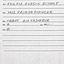 Eastern questionnaire, answ...