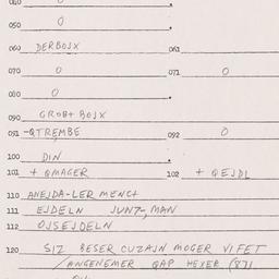 Eastern questionnaire, answ...