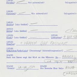 Western questionnaire, answ...