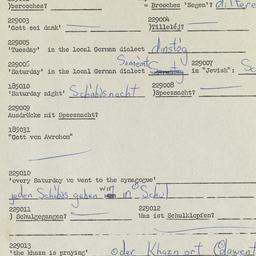 Western questionnaire, answ...