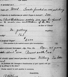 Carnegie Church Organs, Lee...