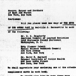 Letter from Charles Dollard...