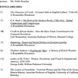 Schedules, Modern British H...