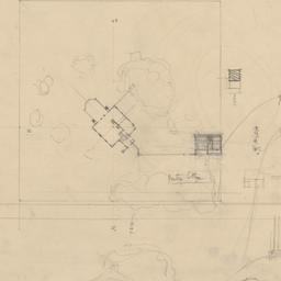 Grounds plan, sketches