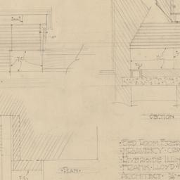 Bedroom fireplace elevation...