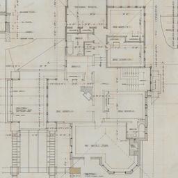 Stair section, mezzanine, s...
