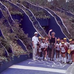Group of children near vert...