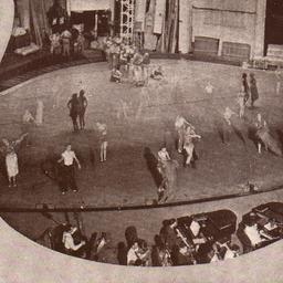 Rehearsing on the Roxy Stage
