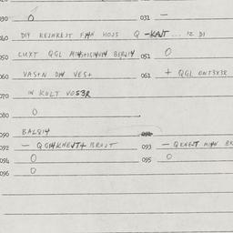 Eastern questionnaire, answ...