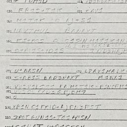 Eastern questionnaire, answ...