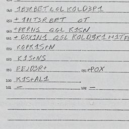 Eastern questionnaire, answ...