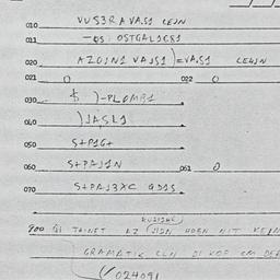 Eastern questionnaire, answ...
