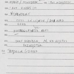Eastern questionnaire, answ...