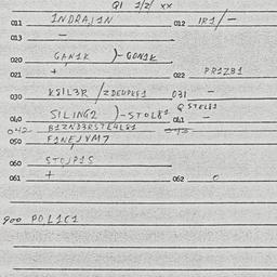 Eastern questionnaire, answ...