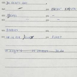 Eastern questionnaire, answ...