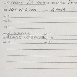 Eastern questionnaire, answ...