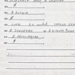 Eastern questionnaire, answ...