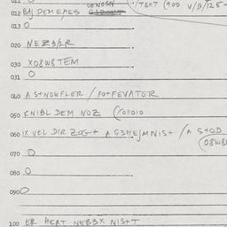 Eastern questionnaire, answ...