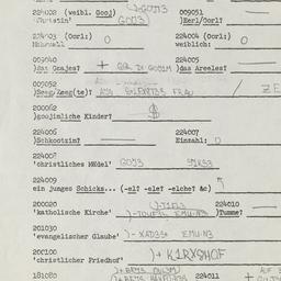 Western questionnaire, answ...