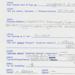 Western questionnaire, answ...