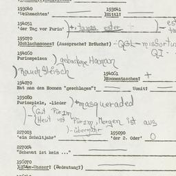 Western questionnaire, answ...