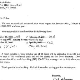 Correspondence, 2001-06-28....
