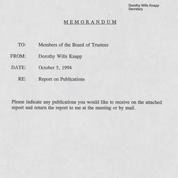 Board of Trustees - Sent to...