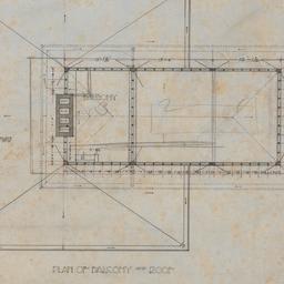 Working drawing #3: Balcony...