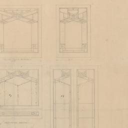 First, second floor window ...