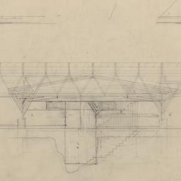 North balcony elevation, st...