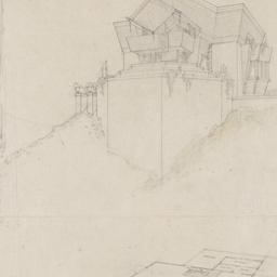 Exterior view from below, p...