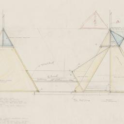 Triangular tent elevations