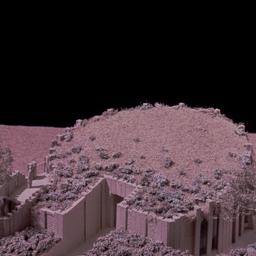 Model, garden pavilion, aer...