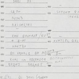 Eastern questionnaire, answ...