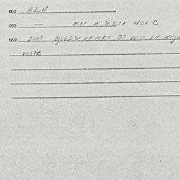 Eastern questionnaire, answ...