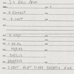 Eastern questionnaire, answ...