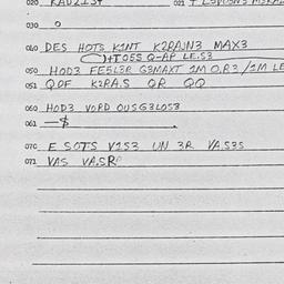 Eastern questionnaire, answ...