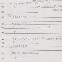 Eastern questionnaire, answ...