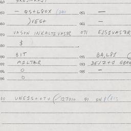 Eastern questionnaire, answ...