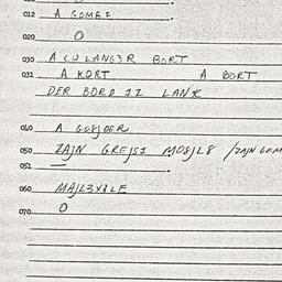 Eastern questionnaire, answ...