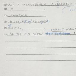 Eastern questionnaire, answ...