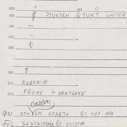 Eastern questionnaire, answ...
