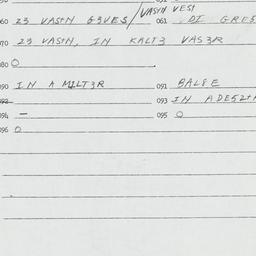 Eastern questionnaire, answ...